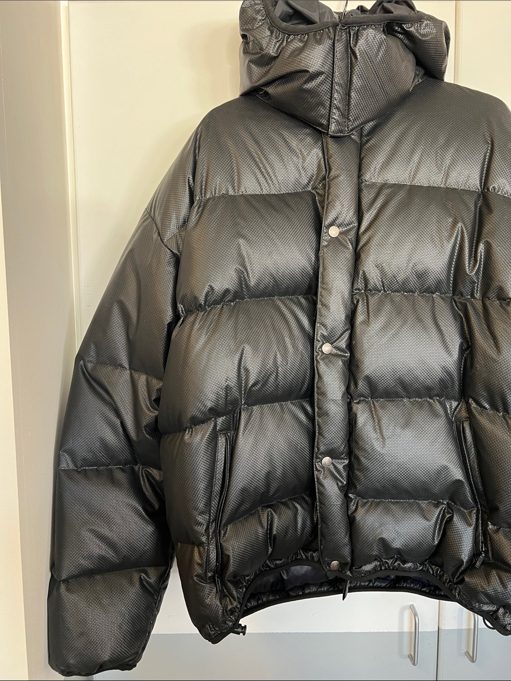 Ralph Lauren Polo Sport Heavy Duty Black Quilted Hooded Puffer Jacket Winter